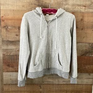 Old Navy Light Grey Zip-up Hoodie